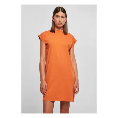 Women's Turtle Extended Shoulder Dress - Orange