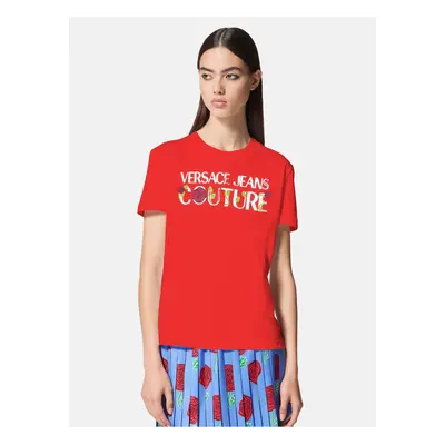 Red Versace Jeans Couture Women's T-Shirt - Women