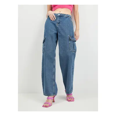 Dark Blue Wide Jeans Noisy May Alexa - Women