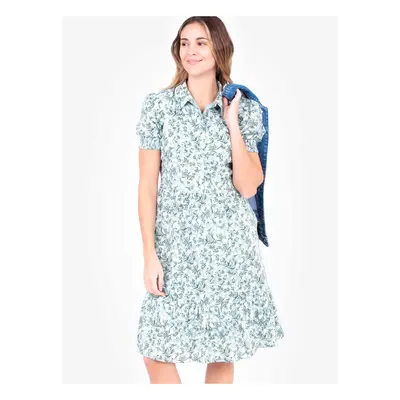 Light Green Women Floral Shirt Dress Brakeburn - Women