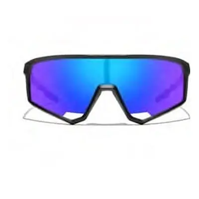 Sports sunglasses WAYE - Black w Blue Multi lens Cat.