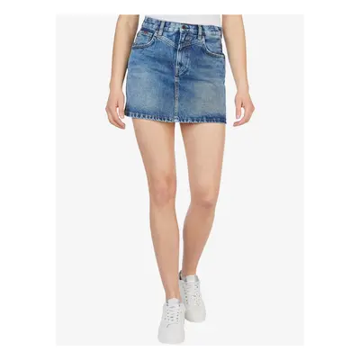 Blue Women's Denim Skirt Pepe Jeans Rachel - Ladies