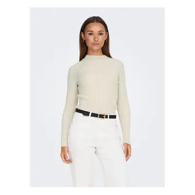 Cream women's ribbed sweater JDY Magda - Ladies