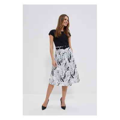 Patterned cotton skirt