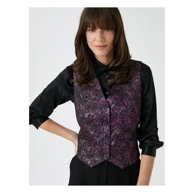 Koton Jacquard Blazer Vest