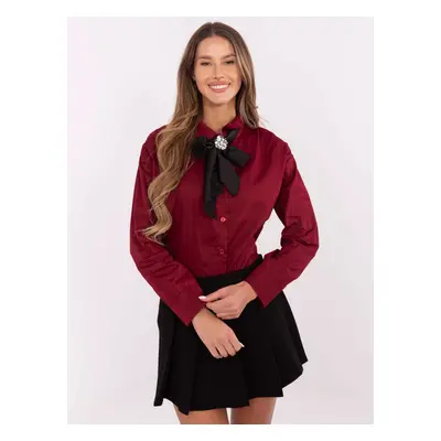 Shirt-DHJ-KS-9236.92P-burgundy