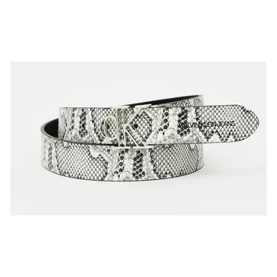 Calvin Klein Jeans Black-Grey Women's Patterned Reversible Strap - Womens