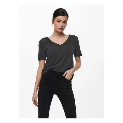 Black basic T-shirt JDY Farock - Women