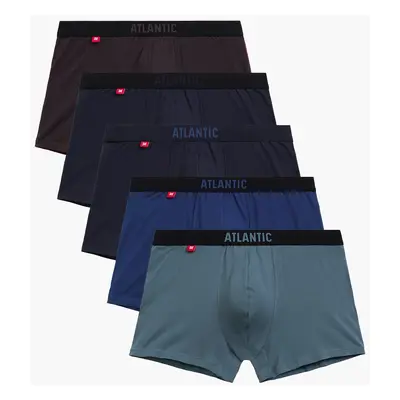 Men's Boxer Shorts ATLANTIC 5Pack - Multicolored