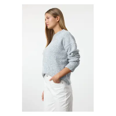 Trendyol Ecru Crew Neck Gradient Knitwear Sweater