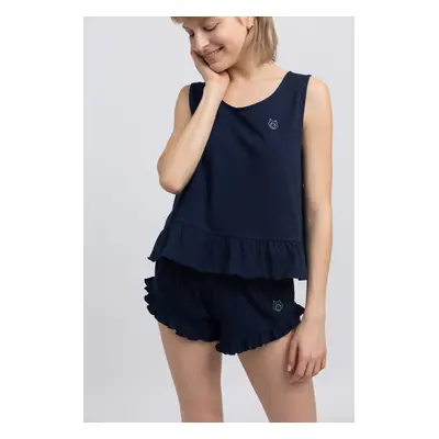 LaLupa Woman's Shorts LA051 Navy Blue