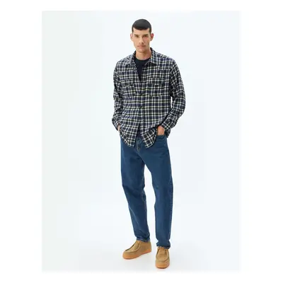 Koton Lumberjack Shirt Long Sleeves Flap Pocket Detail Cotton Blend