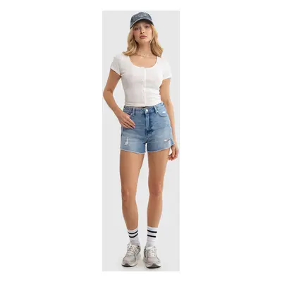 Big Star Woman's Shorts Light Denim-292