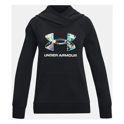 Under Armour Sweatshirt Rival Logo Hoodie-BLK - Girls