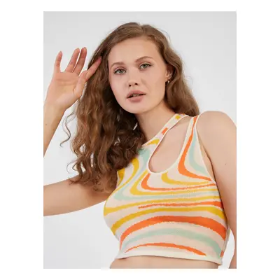 Creamy Womens Crop Top Noisy May Alana - Women