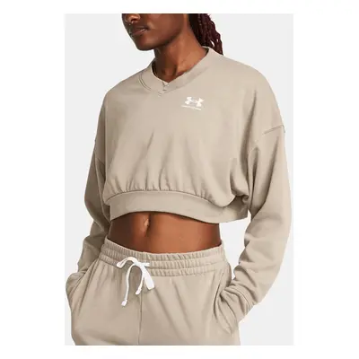 Under Armour Sweatshirt UA Rival Terry OS Crop Crw-BRN - Women