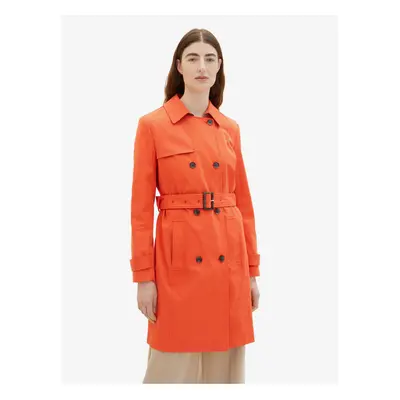 Orange Ladies Trench Coat Tom Tailor - Women