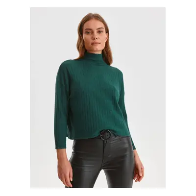 Dark green women's sweater TOP SECRET - Women