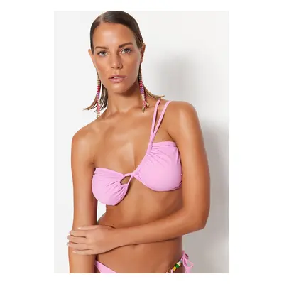 Trendyol Pink egyvállú alagút bikini felső