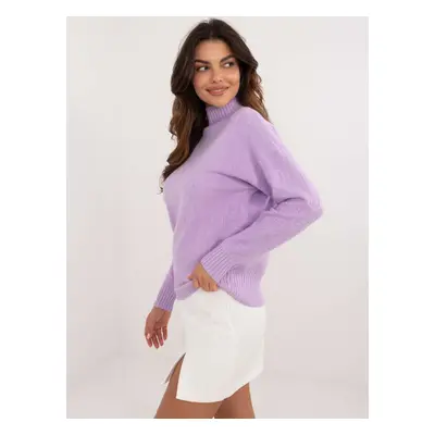 Light purple turtleneck sweater