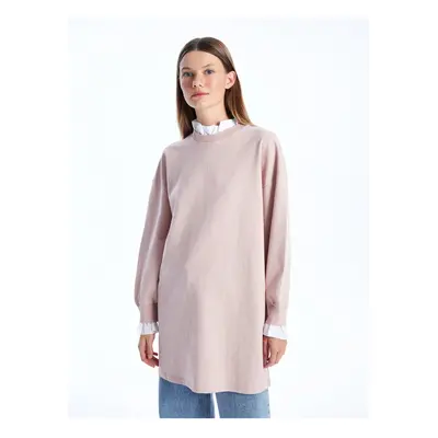 LC Waikiki Crew Neck Plain Long Sleeve Women's Sweatshirt Tunic