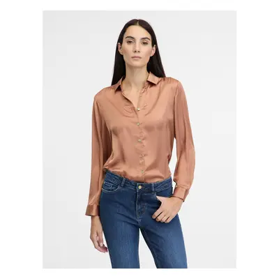 Light brown women's shirt with collar ORSAY - Women's