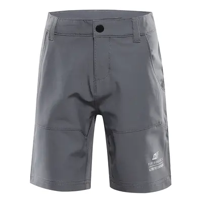 Children's softshell shorts ALPINE PRO BAKO smoked pearl