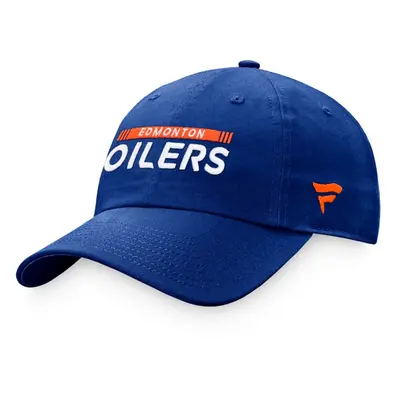 Fanatics Authentic Pro Game & Train Unstr Adjustable Edmonton Oilers Men's Cap