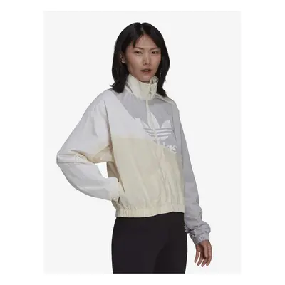 Cream-grey adidas Originals Women's Light Jacket - Womens