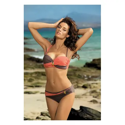 Liliana Cubano-Flamingo M-259 Coral-brown swimsuit (15) As in the picture