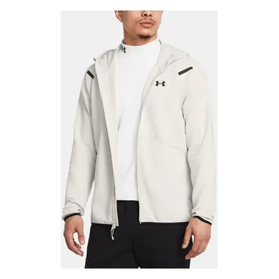 Men's sweatshirt Under Armour UA Unstoppable Flc FZ HD EU-WHT - Men's