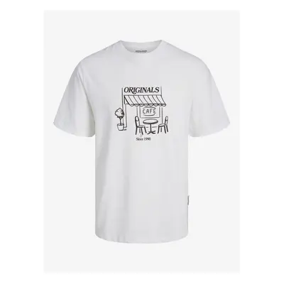 White Men's T-Shirt Jack & Jones Red Hook - Men