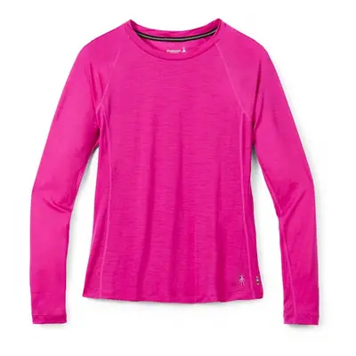 Women's T-Shirt Smartwool Merino Sport Long Sleeve Festive Fushia