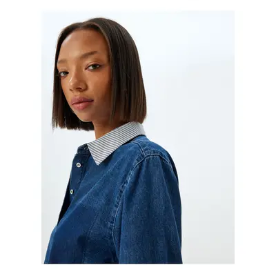 Koton Dark Indigo Women's Shirt