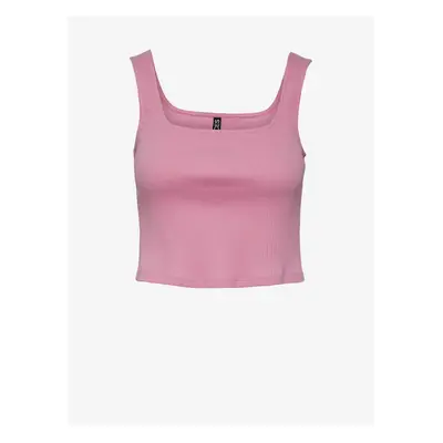 Pink women's basic tank top Pieces Nukisa - Women