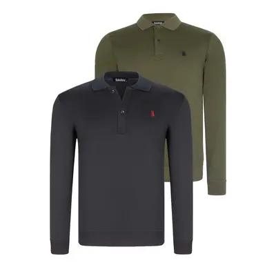 DOUBLE SET V4007 DEWBERRY MEN'S SWEATSHIRT-NAVY-KHAKI