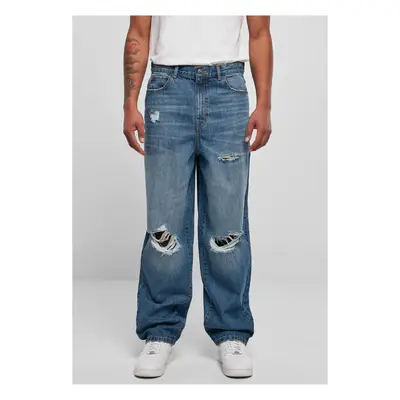 Men's Distressed 90's Jeans Blue