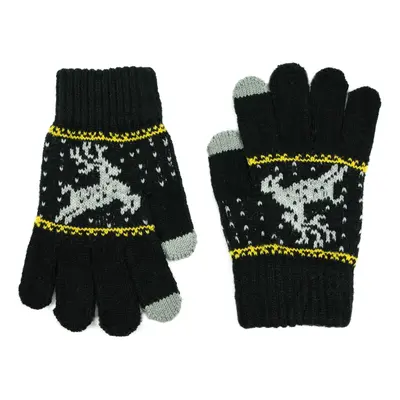 Art Of Polo Kids's Gloves Rk23335-6 Black/Light Grey