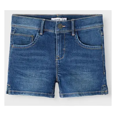 Blue Girly Denim Shorts name it Salli - Girls