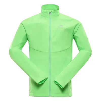 Men's softshell jacket with membrane ALPINE PRO MULT neon green gecko