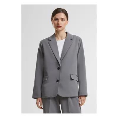 Women's long jacket gray