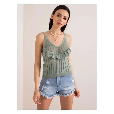 RUE PARIS Mint top egy sallang