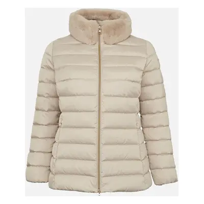 Beige women's down jacket Geox Bettanie - Women's