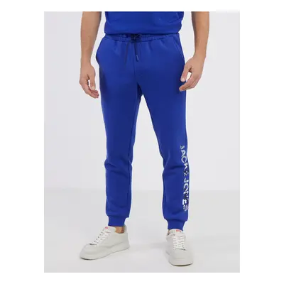 Blue Mens Sweatpants Jack & Jones Gordon - Men