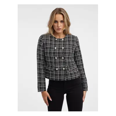 Orsay Black Women's Patterned Blazer - Women's