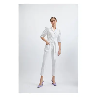 Orsay White Denim Overall - Women