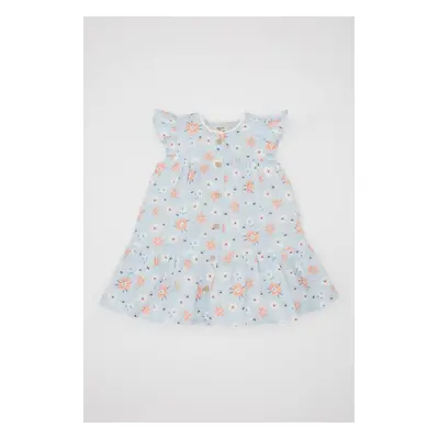 DEFACTO Baby Girl Floral Sleeveless Poplin Dress