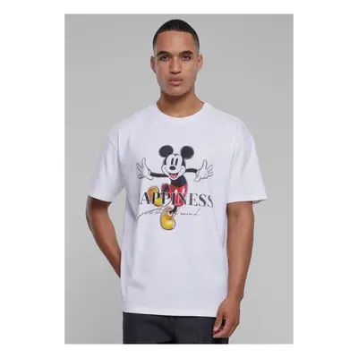 Disney Mickey Happiness men's T-shirt oversize white