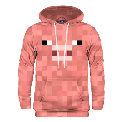 Mr. GUGU & Miss GO Unisex's Pixel Pig Hoodie H-K2355