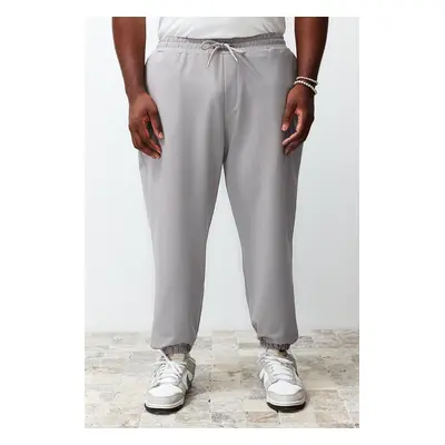 Trendyol Plus Size Grey Oversize 100% Sweatpants